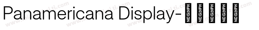 Panamericana Display字体转换